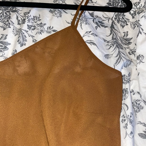 Sheer Burnt Orange Tanktop - Picture 2 of 5